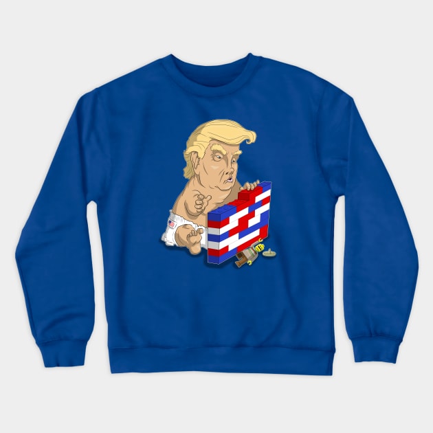 trump Crewneck Sweatshirt by bobgoodallart